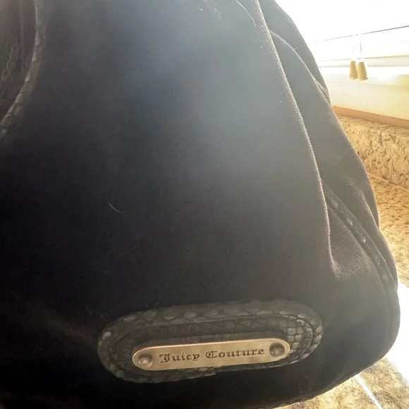 JUICY COUTURE Y2K Velour and Crystal handbag ~STUNNING!🖤 - Picture 7 of 10